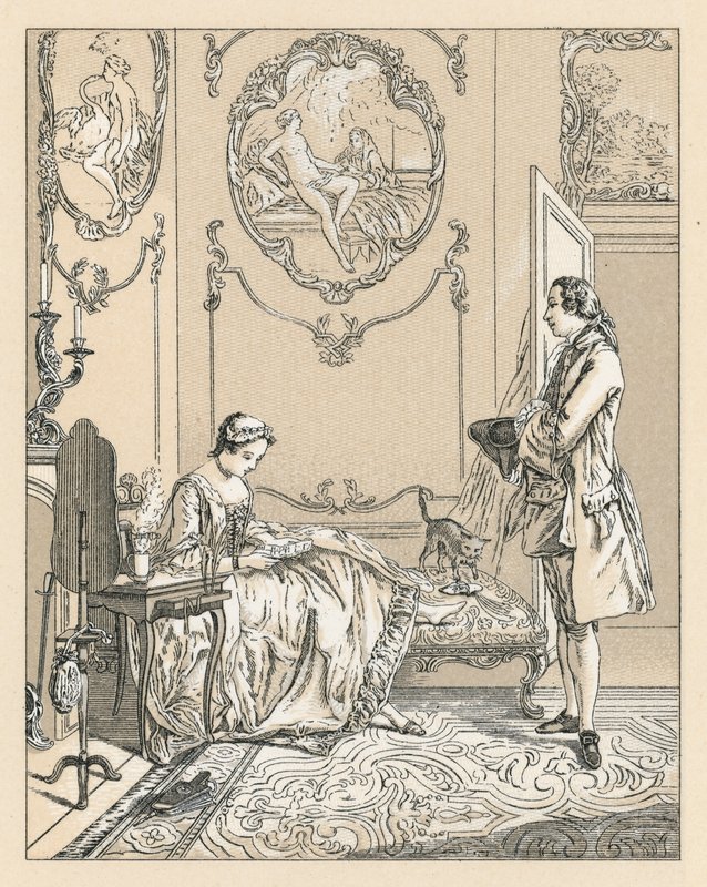 Frankrike XVIIIth Cent-kostyme av French School