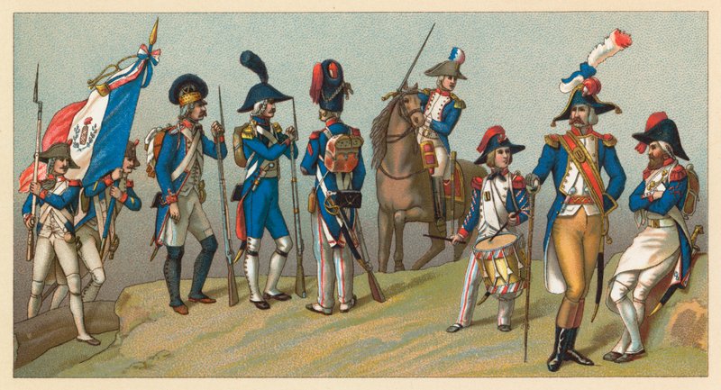 Frankrike XVIIIth Cent-kostyme av French School