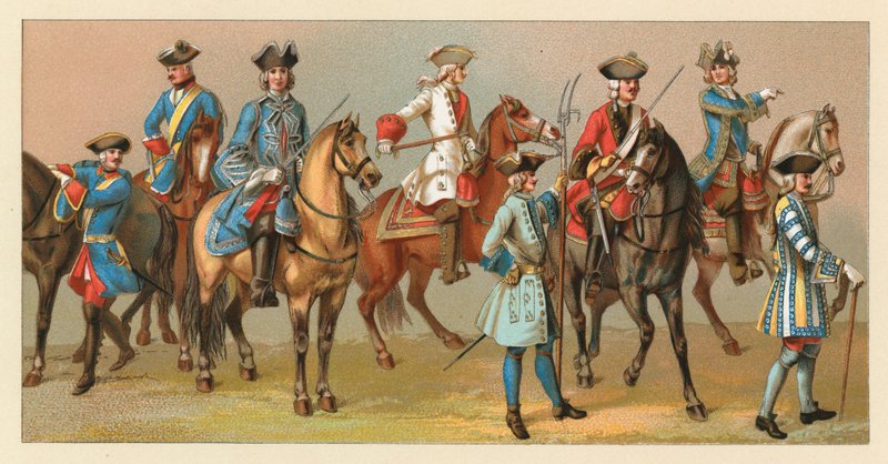 Frankrike XVIIIth Cent-kostyme av French School