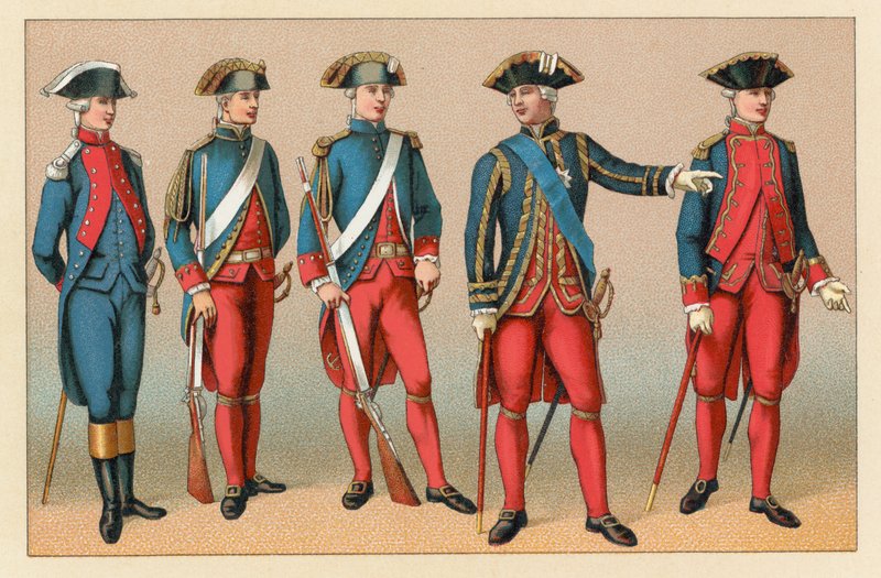 Frankrike XVIIIth Cent-kostyme av French School