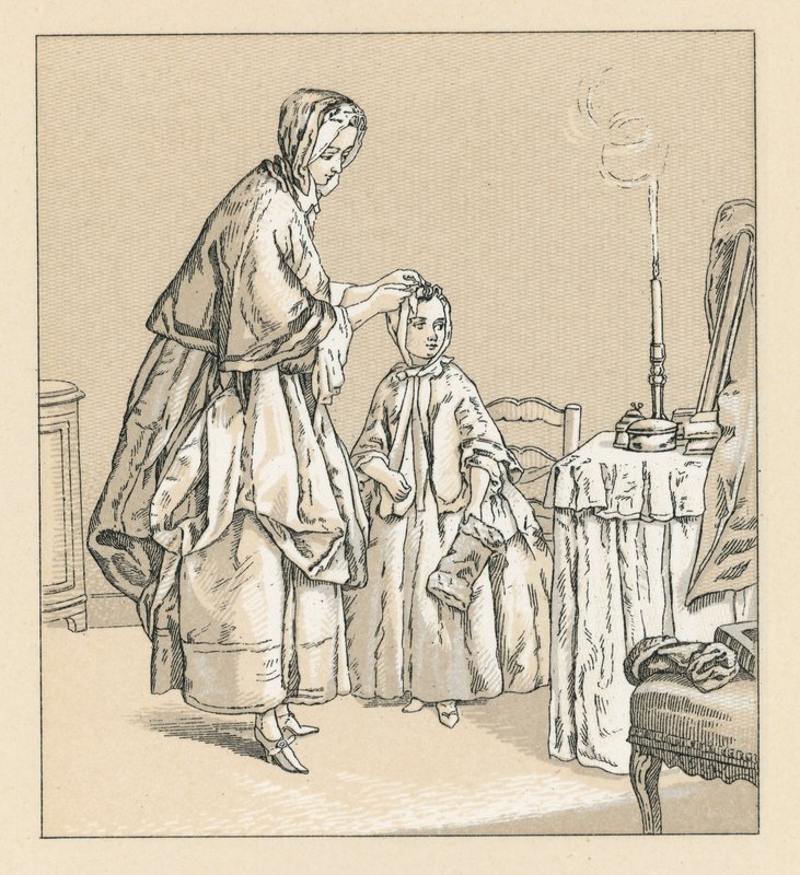 Frankrike XVIIIth Cent-kostyme av French School