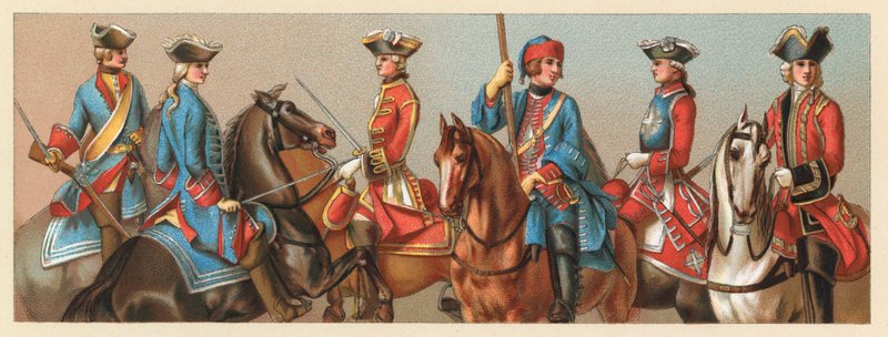Frankrike XVIIIth Cent-kostyme av French School