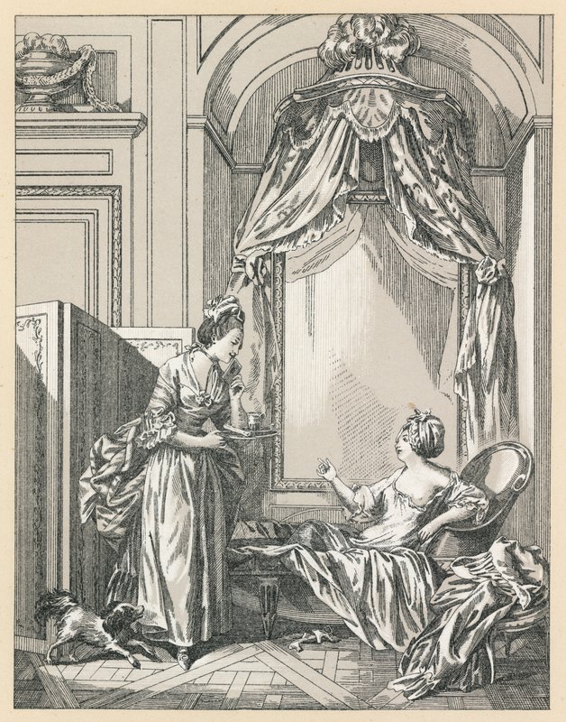 Frankrike XVIIIth Cent-kostyme av French School