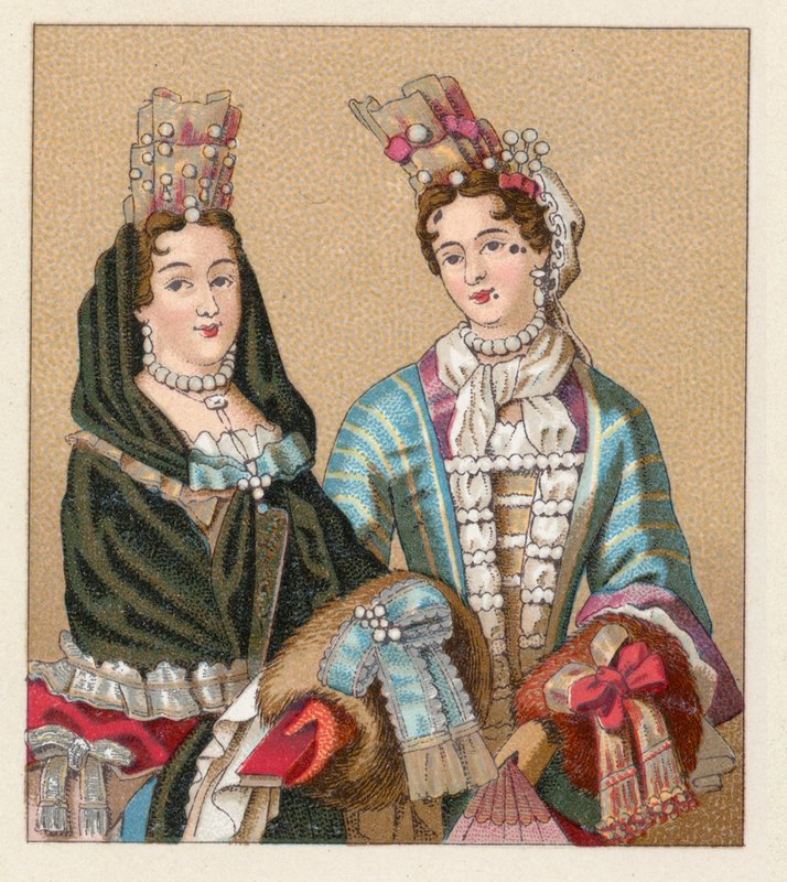 Frankrike XVIIth Cent-kostyme av French School
