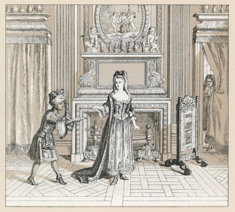 Frankrike XVIIth Cent-kostyme av French School