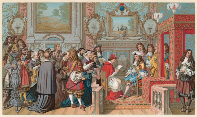 Frankrike XVIIth Cent-kostyme av French School