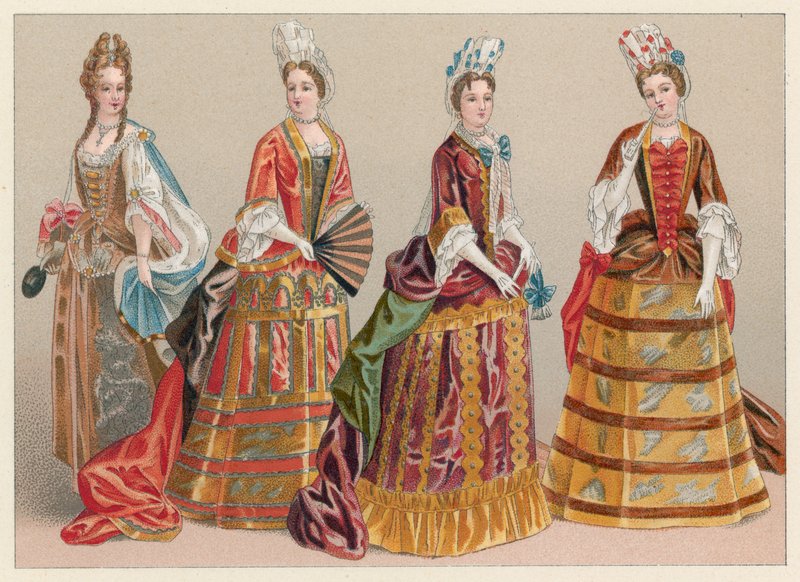 Frankrike XVIIth Cent-kostyme av French School
