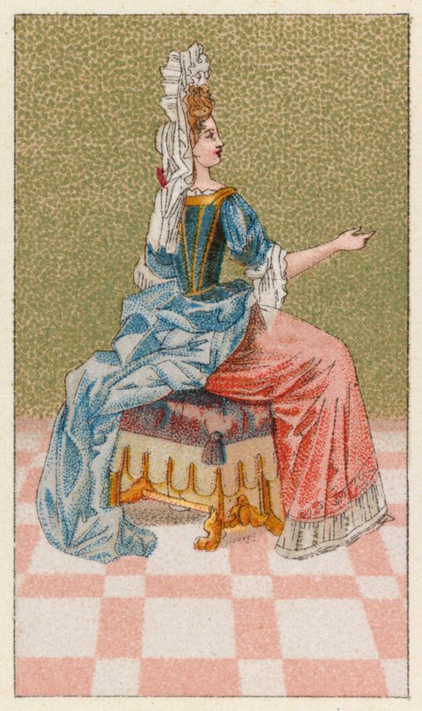 Frankrike XVIIth Cent-kostyme av French School