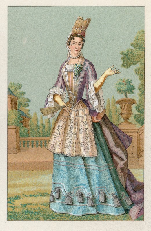 Frankrike XVIIth Cent-kostyme av French School