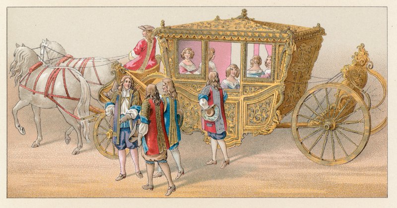 Frankrike XVIIth Cent-kostyme av French School