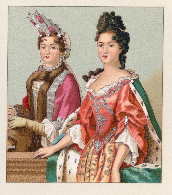 Frankrike XVIIth Cent-kostyme av French School