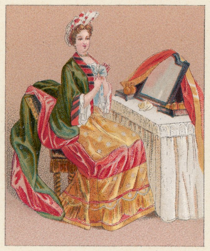 Frankrike XVIIth Cent-kostyme av French School