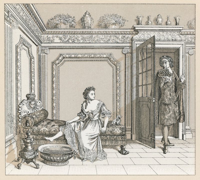 Frankrike XVIIth Cent-kostyme av French School