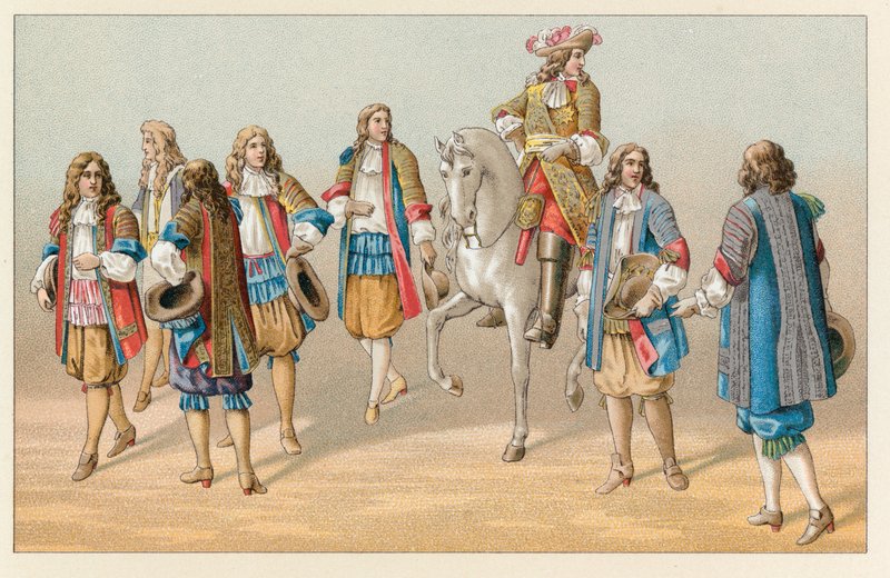 Frankrike XVIIth Cent-kostyme av French School