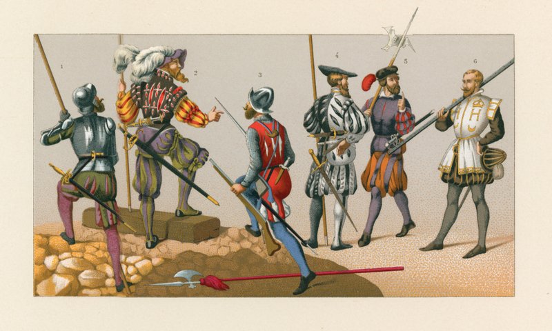 Frankrike XVIth Cent-kostyme av French School
