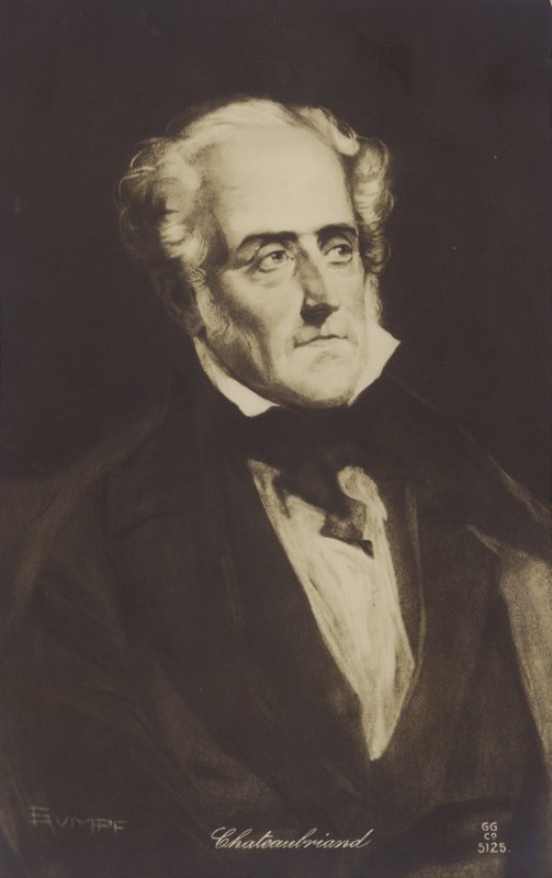 Francois-Rene de Chateaubriand (1768–1848), fransk forfatter, politiker og historiker av French School
