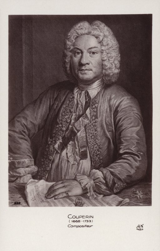 Francois Couperin , fransk barokkkomponist, organist og cembalist (1668-1733) av French School