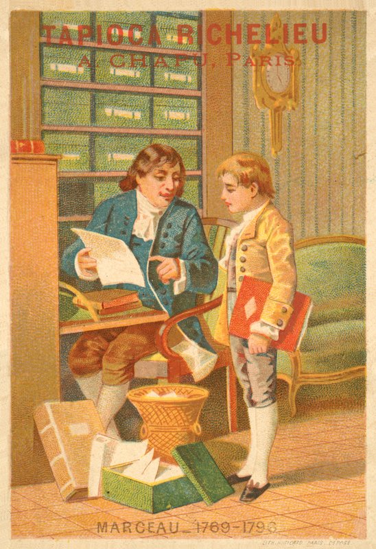 Francois Severin Marceau-Desgraviers , fransk general (chromolitho) av French School