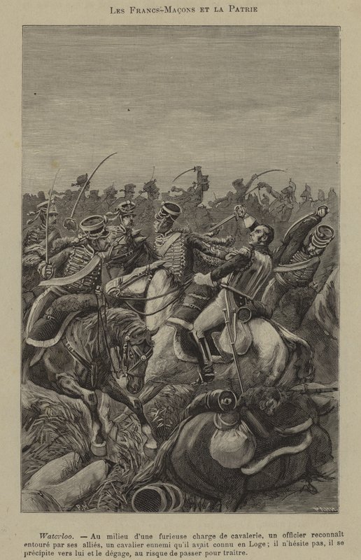 Frimurere og patriotisme (gravering) av French School