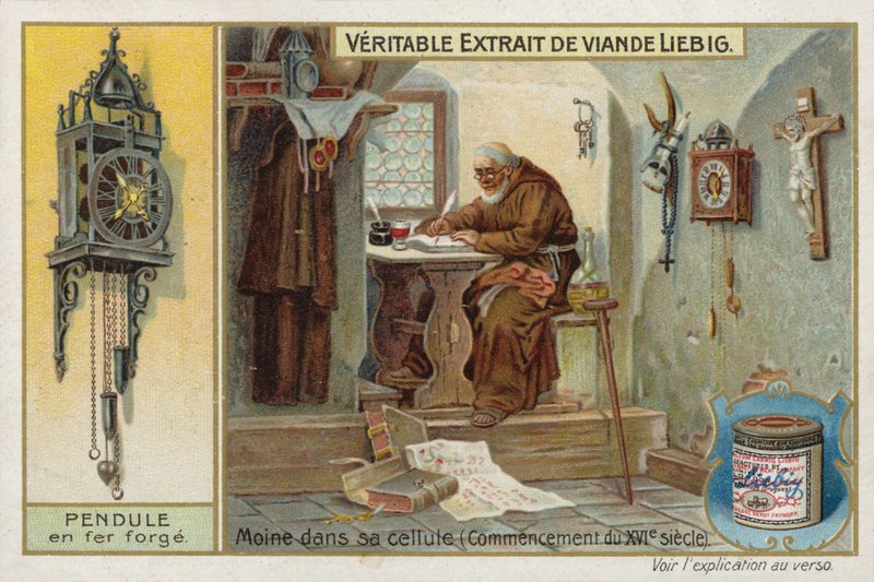 Fransk kjøttekstrakt (Bouillon), munk i fengsel av French School