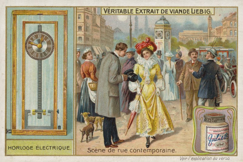 Fransk kjøttekstrakt (Bouillon), typisk veiscene av French School