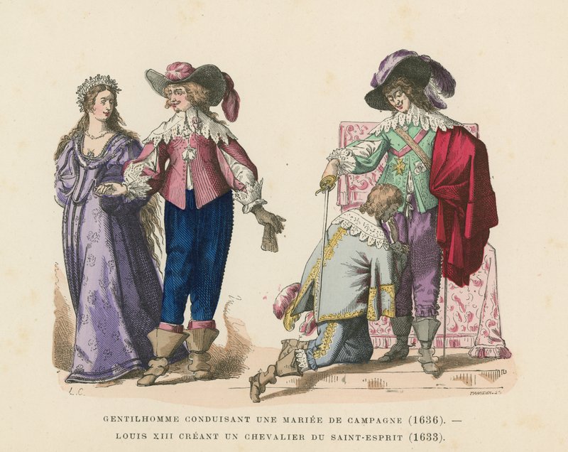 Fransk drakt, 1600-tallet av French School