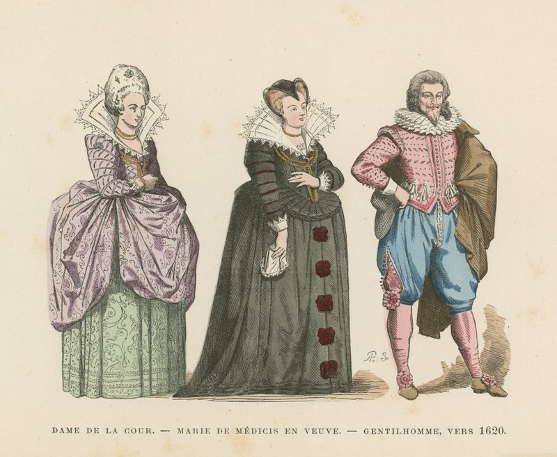 Fransk drakt, tidlig på 1600-tallet av French School