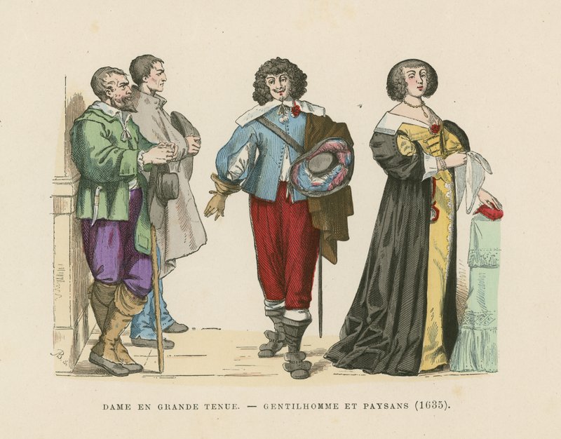 Franske kostymer, 1600-tallet av French School