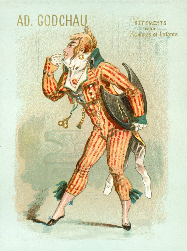 Fransk dandy (chromolitho) av French School
