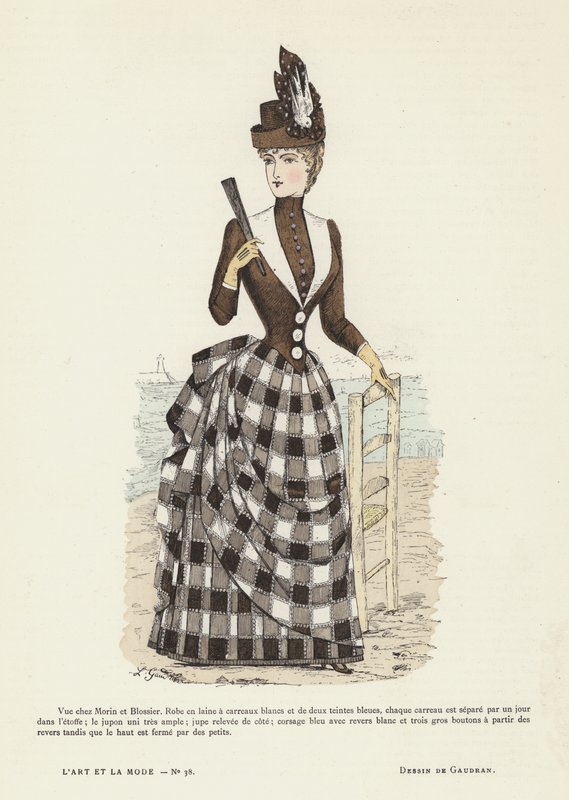 Fransk moteplate, 1885-86 av French School