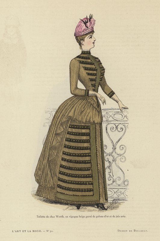 Fransk moteplate, 1885-86 av French School