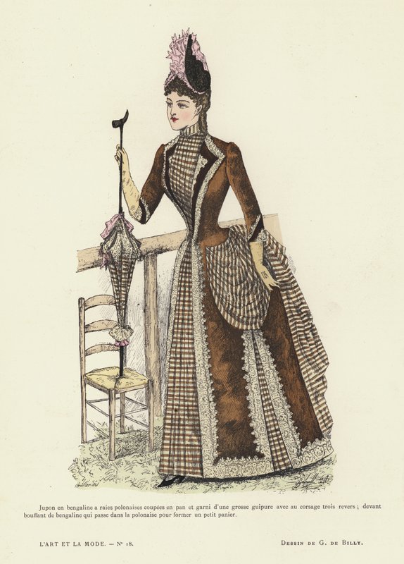 Fransk moteplate, 1885-86 av French School