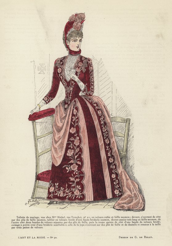 Fransk moteplate, 1885-86 av French School