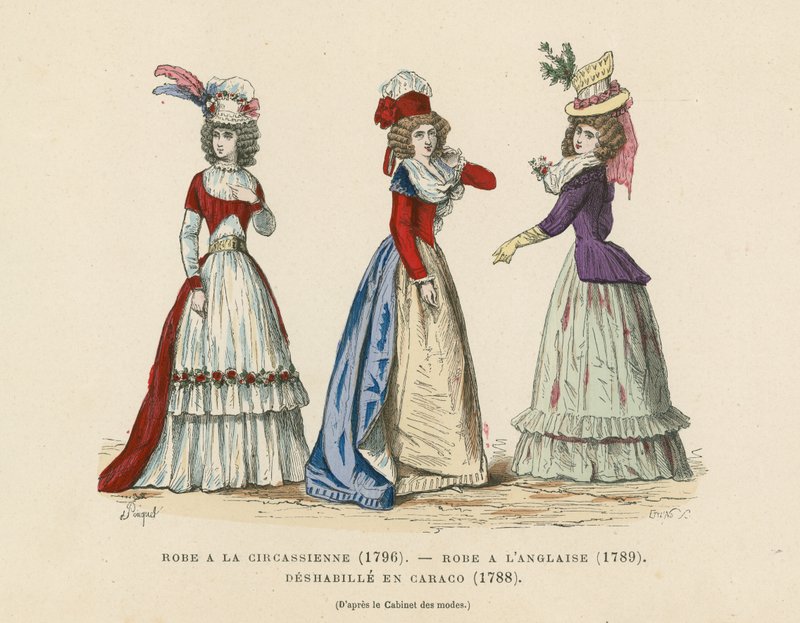 Fransk mote, sent på 1700-tallet av French School