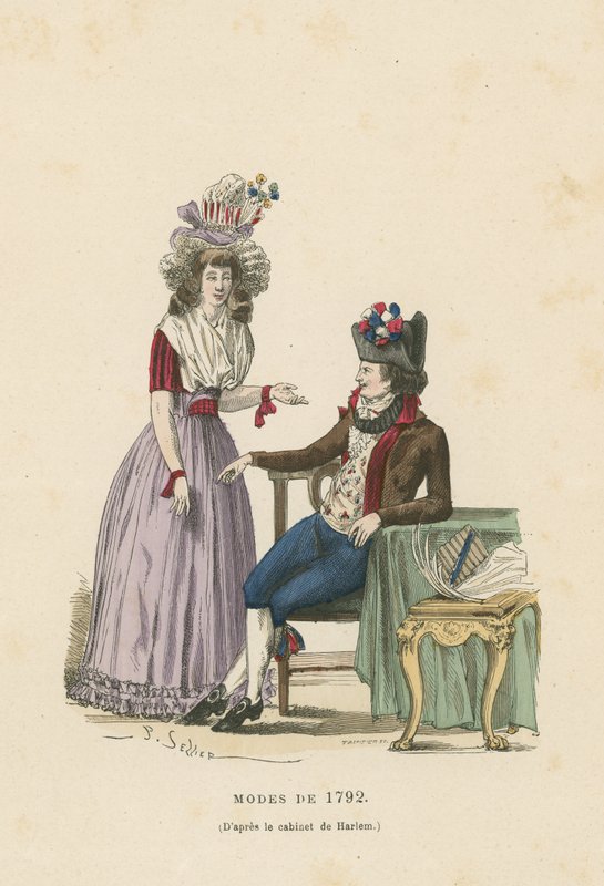 Franske moter fra 1792 av French School
