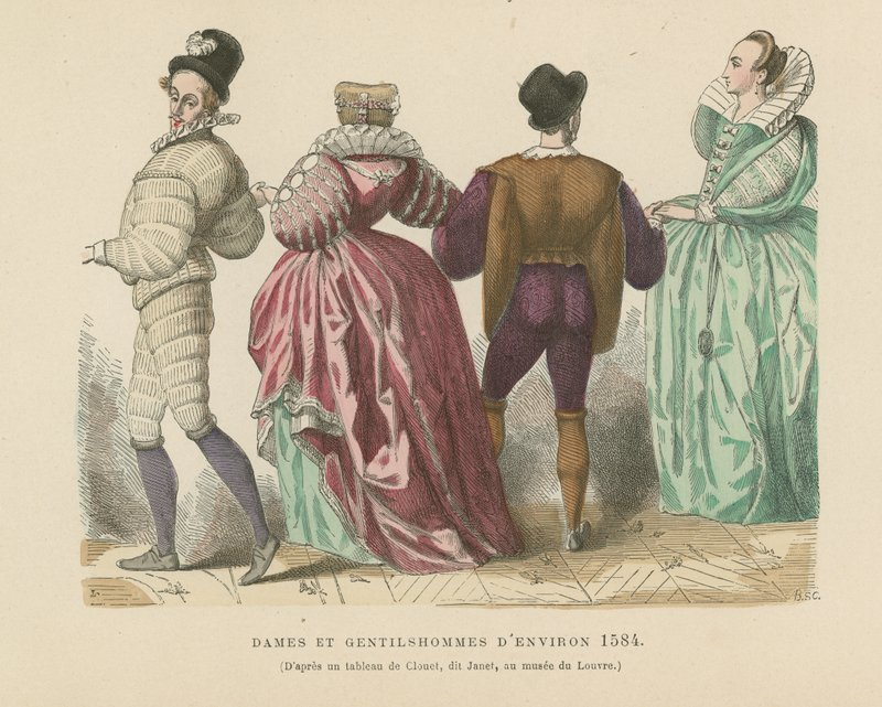 Franske damer og herrer fra c1584 av French School