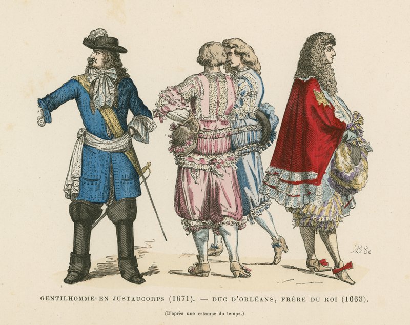 Franske herrekostymer, 1600-tallet av French School