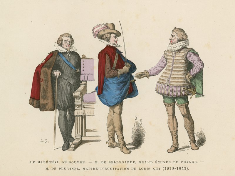 Franske herrekostymer, 1600-tallet av French School
