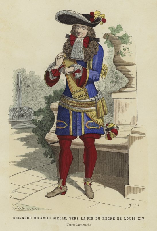 Fransk adelsmann på 1700-tallet, mot slutten av Ludvig XIVs regjeringstid av French School