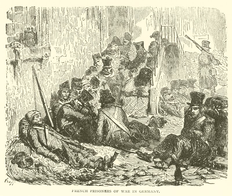 Franske krigsfanger i Tyskland (gravering) av French School
