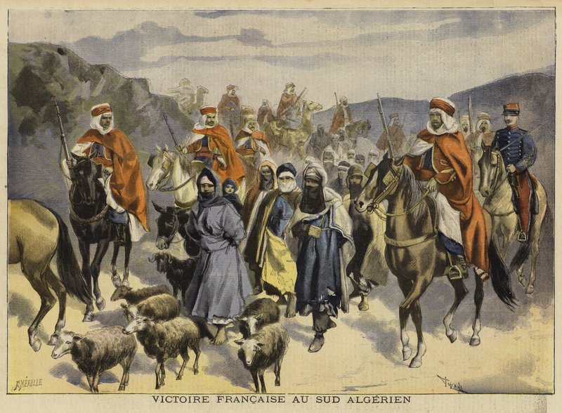 Fransk seier i det sørlige Algerie, 1897 av French School