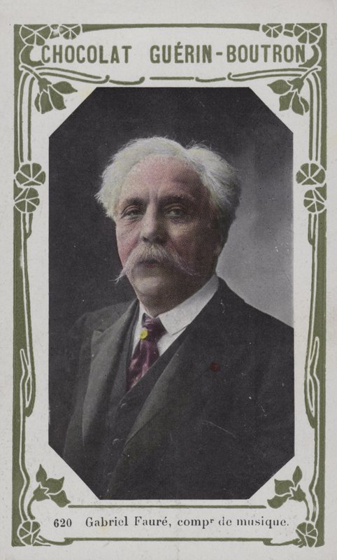 Gabriel Faure , musikkkomponist (farget bilde) av French School