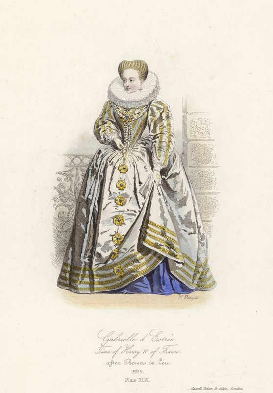 Gabrielle dEstrees, elskerinne til Henry IV av Frankrike av French School