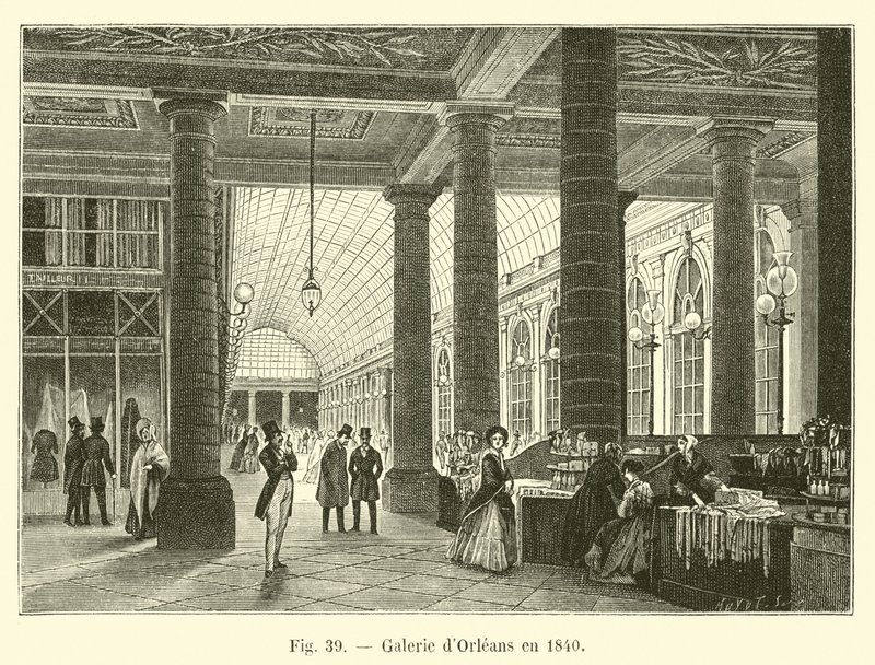 Galerie dOrleans i 1840 av French School