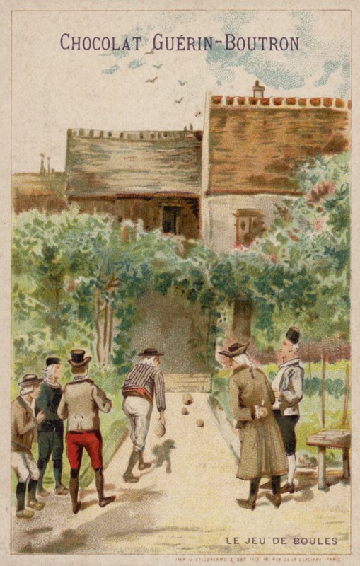 Boulespill (chromolitho) av French School