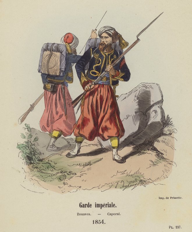 Imperial Guard, Zouaves, Corporal av French School