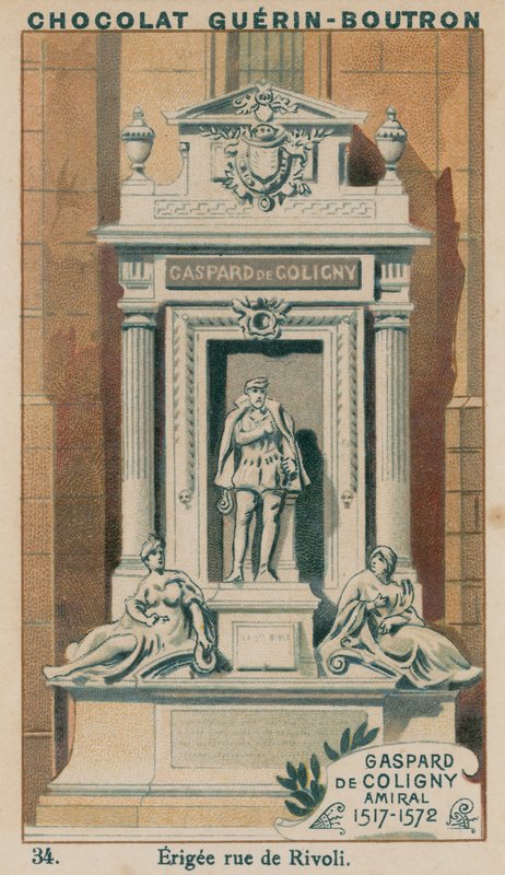 Gaspard de Coligny, admiral, 1517-1572, oppført rue de Rivoli av French School