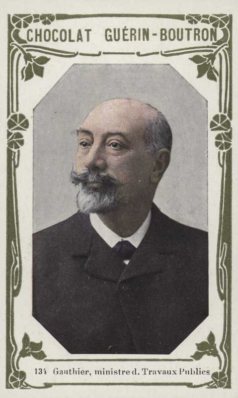 Gauthier, minister for offentlige arbeider (farget bilde) av French School