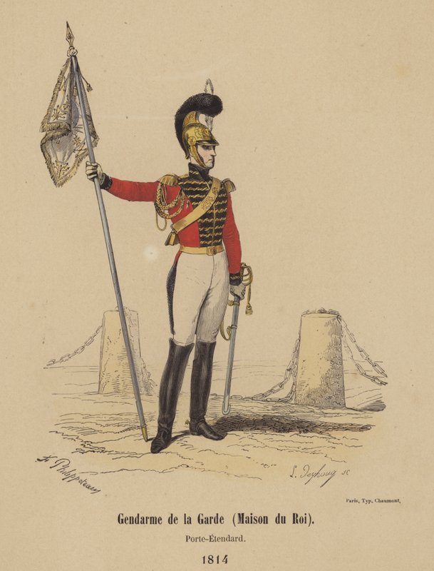Gendarme of the Guard (House of the King), fanebærer av French School