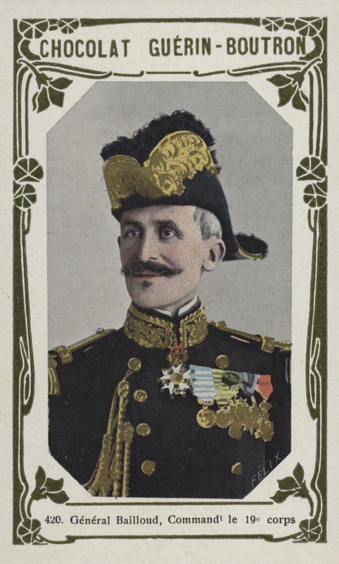 General Bailloud, kommanderende for det 19. korps (farget bilde) av French School